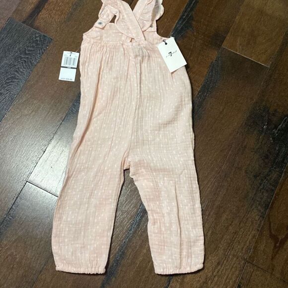 NWT kids 7 for all mankind pink romper and white shorts size 18 months lot of tw - Picture 7 of 16